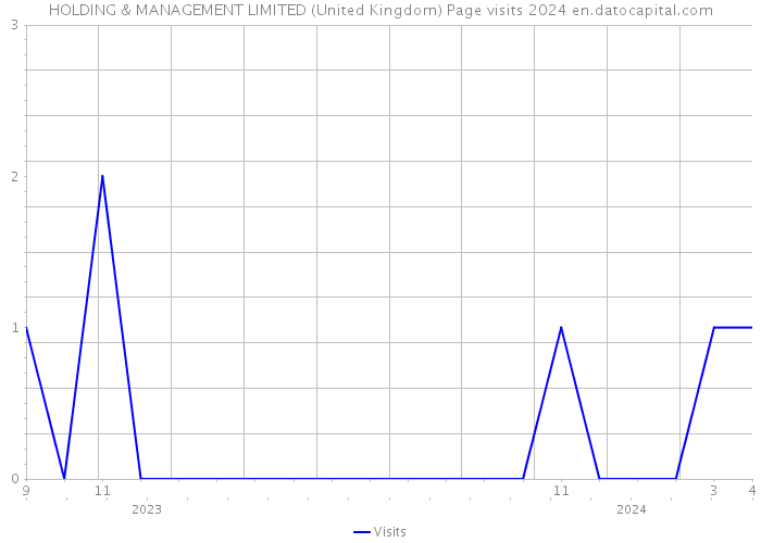 HOLDING & MANAGEMENT LIMITED (United Kingdom) Page visits 2024 