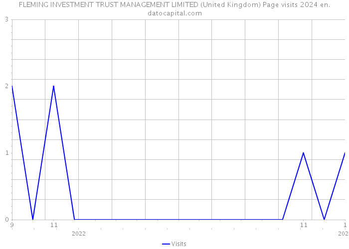 FLEMING INVESTMENT TRUST MANAGEMENT LIMITED (United Kingdom) Page visits 2024 