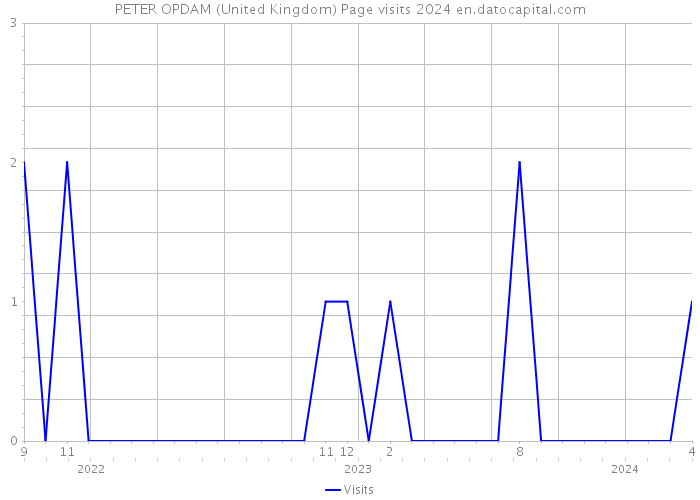 PETER OPDAM (United Kingdom) Page visits 2024 