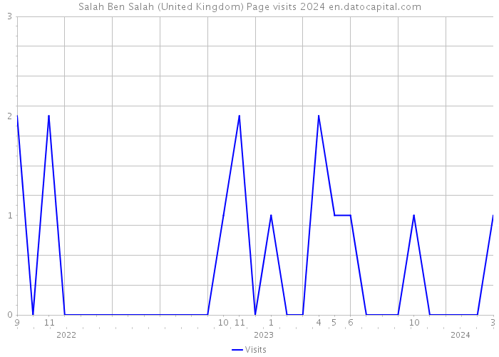Salah Ben Salah (United Kingdom) Page visits 2024 