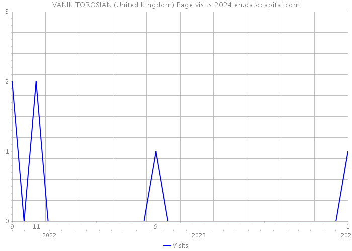 VANIK TOROSIAN (United Kingdom) Page visits 2024 