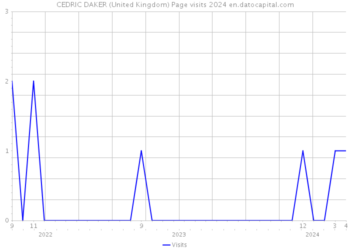 CEDRIC DAKER (United Kingdom) Page visits 2024 