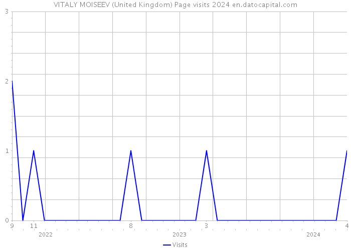 VITALY MOISEEV (United Kingdom) Page visits 2024 