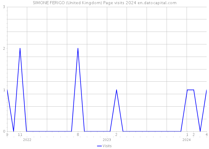 SIMONE FERIGO (United Kingdom) Page visits 2024 