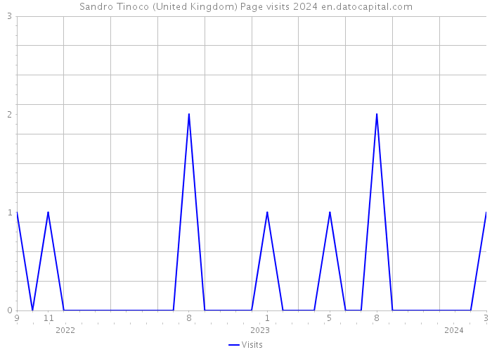 Sandro Tinoco (United Kingdom) Page visits 2024 