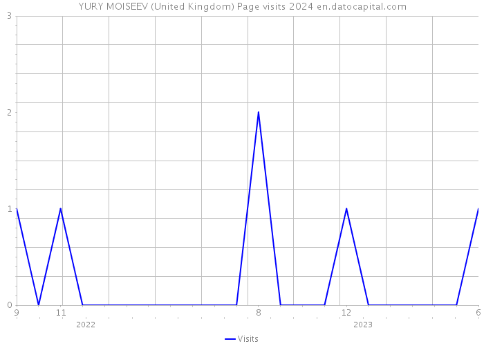 YURY MOISEEV (United Kingdom) Page visits 2024 