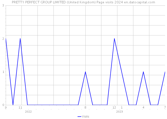 PRETTY PERFECT GROUP LIMITED (United Kingdom) Page visits 2024 