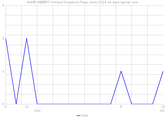 ANNE HIBBERT (United Kingdom) Page visits 2024 