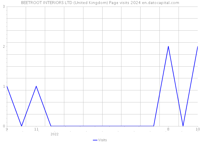 BEETROOT INTERIORS LTD (United Kingdom) Page visits 2024 