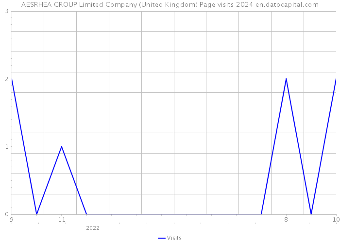 AESRHEA GROUP Limited Company (United Kingdom) Page visits 2024 