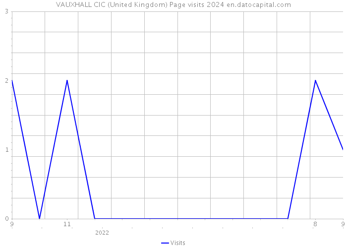 VAUXHALL CIC (United Kingdom) Page visits 2024 