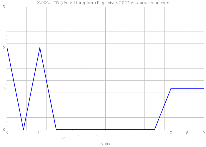 XXXXX LTD (United Kingdom) Page visits 2024 