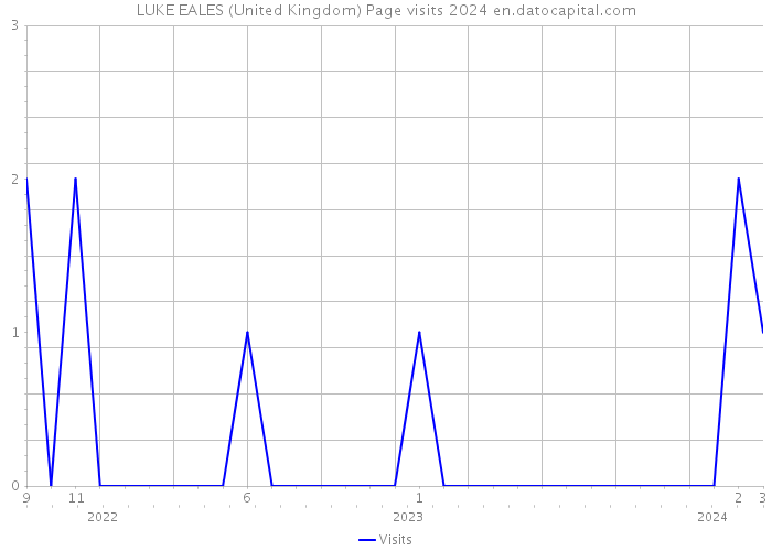 LUKE EALES (United Kingdom) Page visits 2024 