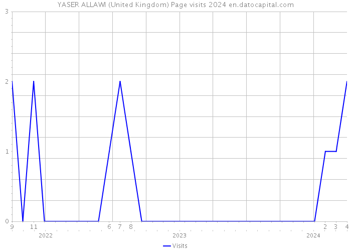 YASER ALLAWI (United Kingdom) Page visits 2024 