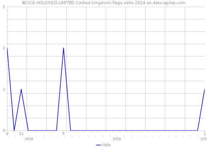 BLOCK HOLDINGS LIMITED (United Kingdom) Page visits 2024 