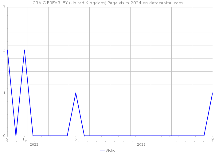 CRAIG BREARLEY (United Kingdom) Page visits 2024 