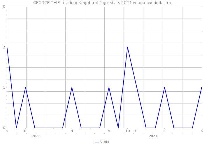 GEORGE THIEL (United Kingdom) Page visits 2024 