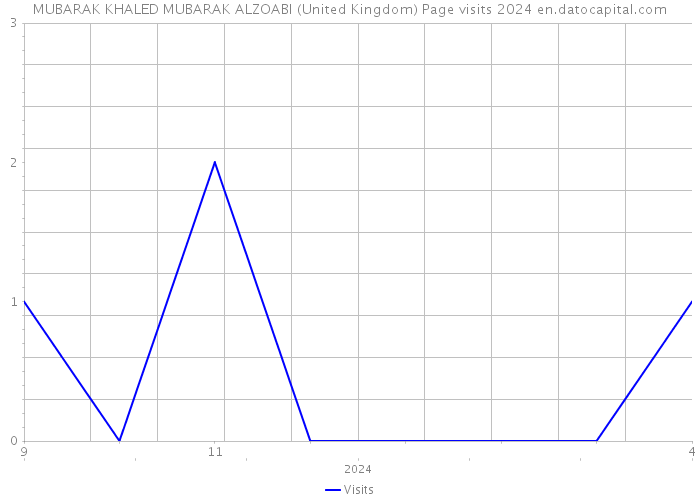 MUBARAK KHALED MUBARAK ALZOABI (United Kingdom) Page visits 2024 