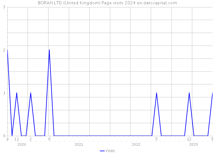 BORAN LTD (United Kingdom) Page visits 2024 