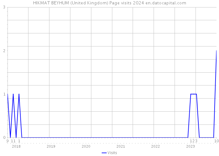 HIKMAT BEYHUM (United Kingdom) Page visits 2024 