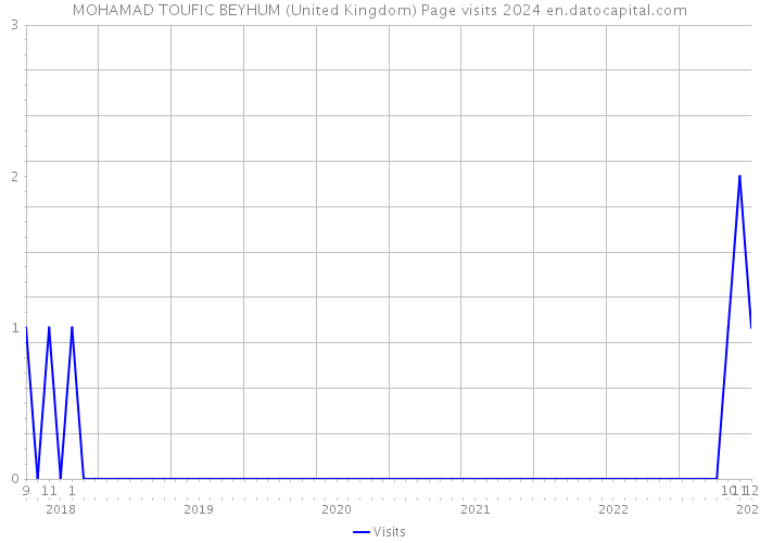 MOHAMAD TOUFIC BEYHUM (United Kingdom) Page visits 2024 
