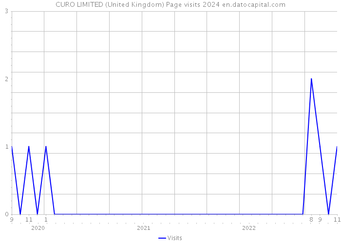 CURO LIMITED (United Kingdom) Page visits 2024 