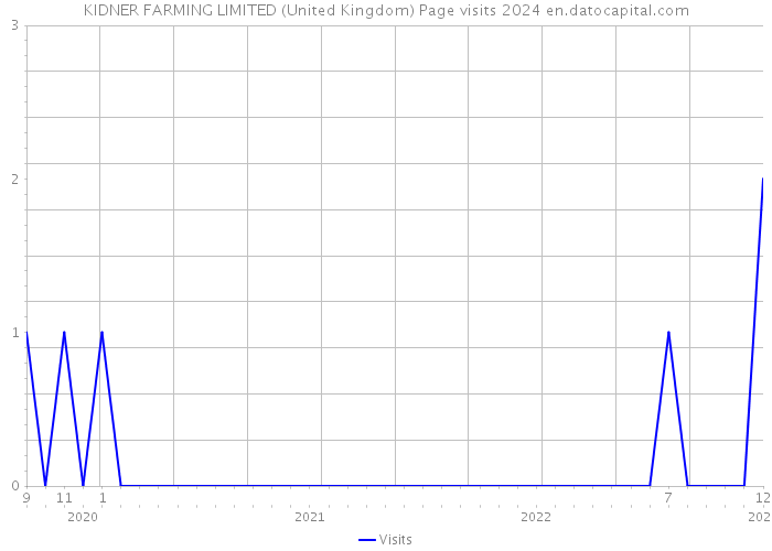 KIDNER FARMING LIMITED (United Kingdom) Page visits 2024 