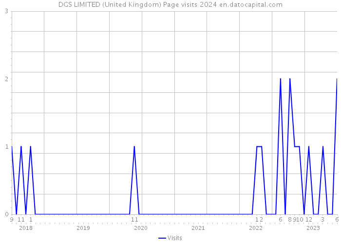 DGS LIMITED (United Kingdom) Page visits 2024 