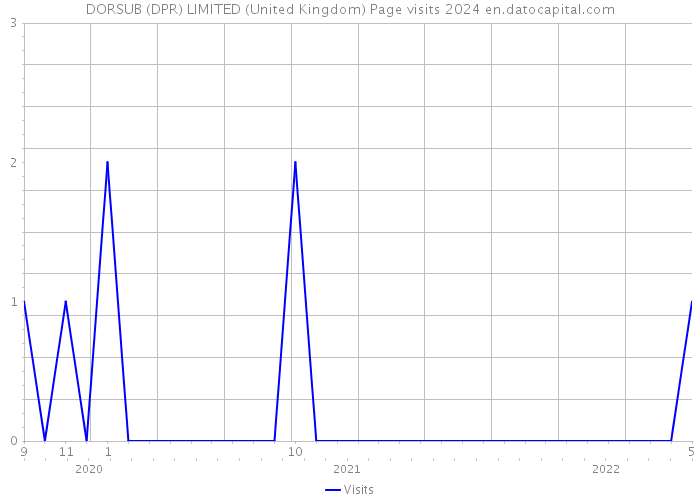 DORSUB (DPR) LIMITED (United Kingdom) Page visits 2024 