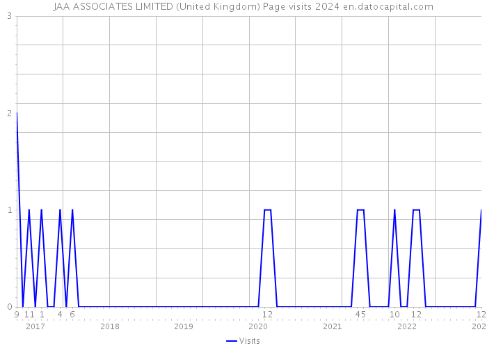 JAA ASSOCIATES LIMITED (United Kingdom) Page visits 2024 