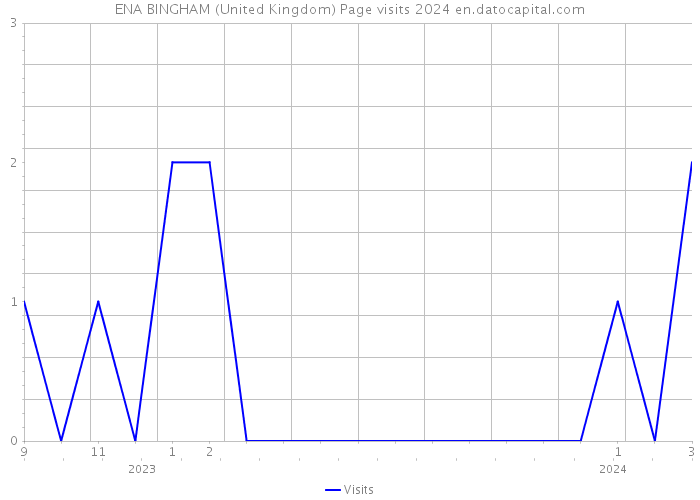 ENA BINGHAM (United Kingdom) Page visits 2024 