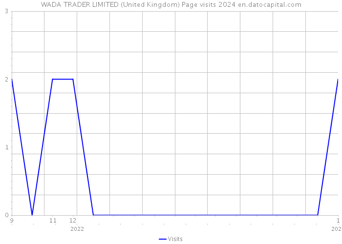 WADA TRADER LIMITED (United Kingdom) Page visits 2024 