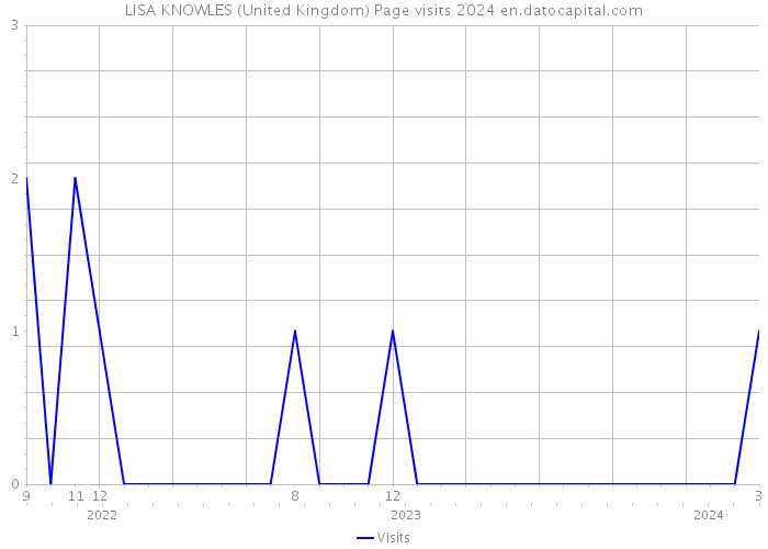 LISA KNOWLES (United Kingdom) Page visits 2024 