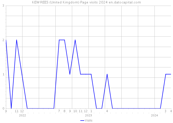 KEW REES (United Kingdom) Page visits 2024 