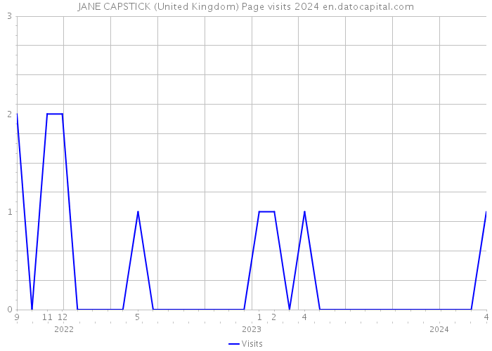 JANE CAPSTICK (United Kingdom) Page visits 2024 