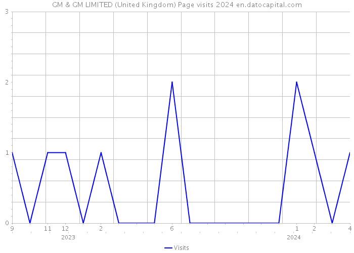 GM & GM LIMITED (United Kingdom) Page visits 2024 