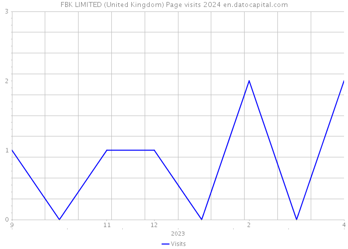 FBK LIMITED (United Kingdom) Page visits 2024 