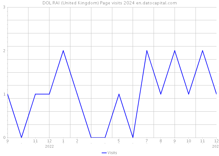 DOL RAI (United Kingdom) Page visits 2024 