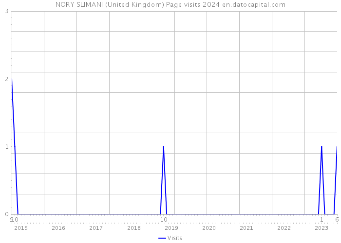NORY SLIMANI (United Kingdom) Page visits 2024 