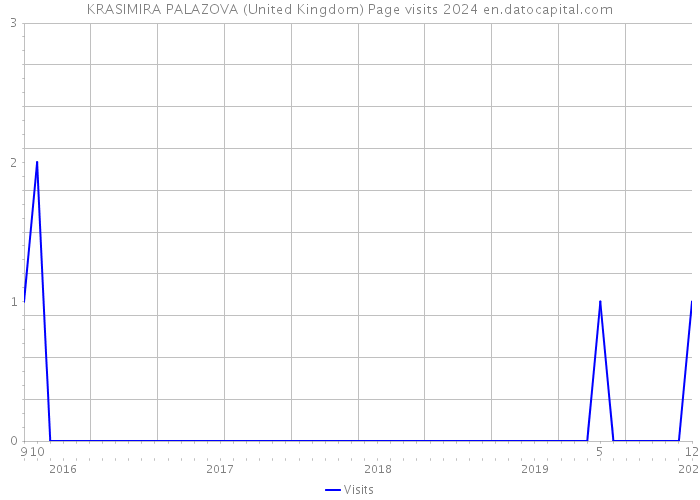 KRASIMIRA PALAZOVA (United Kingdom) Page visits 2024 