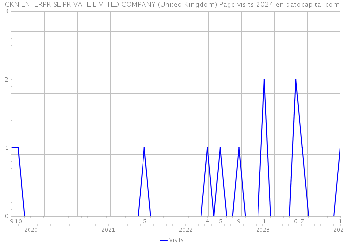 GKN ENTERPRISE PRIVATE LIMITED COMPANY (United Kingdom) Page visits 2024 