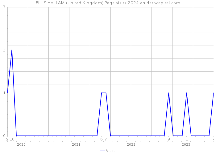ELLIS HALLAM (United Kingdom) Page visits 2024 
