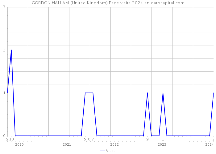 GORDON HALLAM (United Kingdom) Page visits 2024 