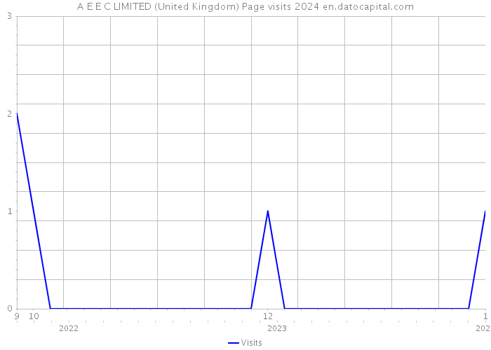 A E E C LIMITED (United Kingdom) Page visits 2024 