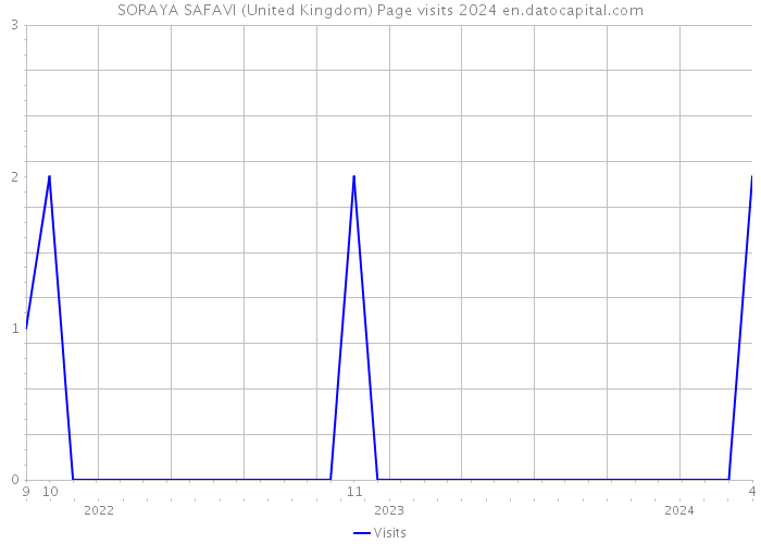 SORAYA SAFAVI (United Kingdom) Page visits 2024 