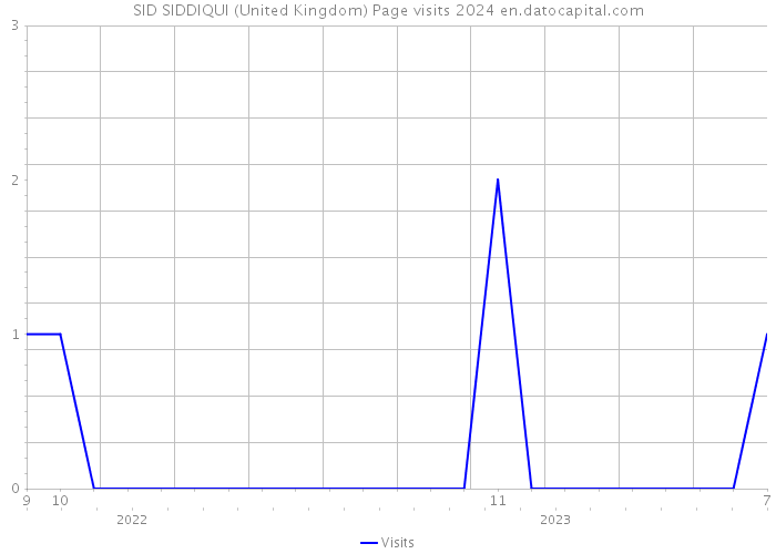 SID SIDDIQUI (United Kingdom) Page visits 2024 