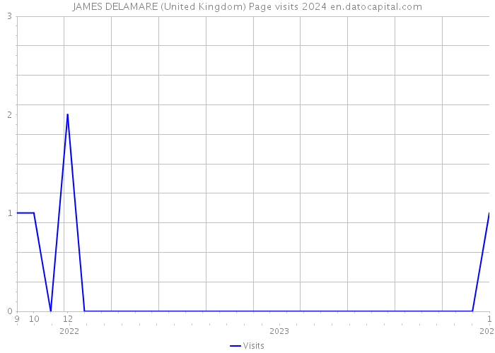 JAMES DELAMARE (United Kingdom) Page visits 2024 
