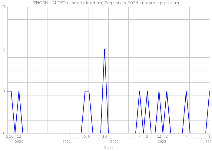 THORN LIMITED (United Kingdom) Page visits 2024 