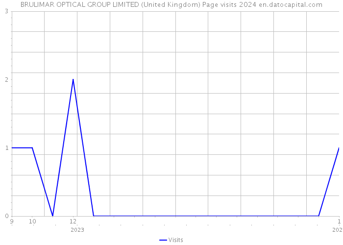 BRULIMAR OPTICAL GROUP LIMITED (United Kingdom) Page visits 2024 