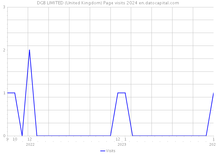 DGB LIMITED (United Kingdom) Page visits 2024 